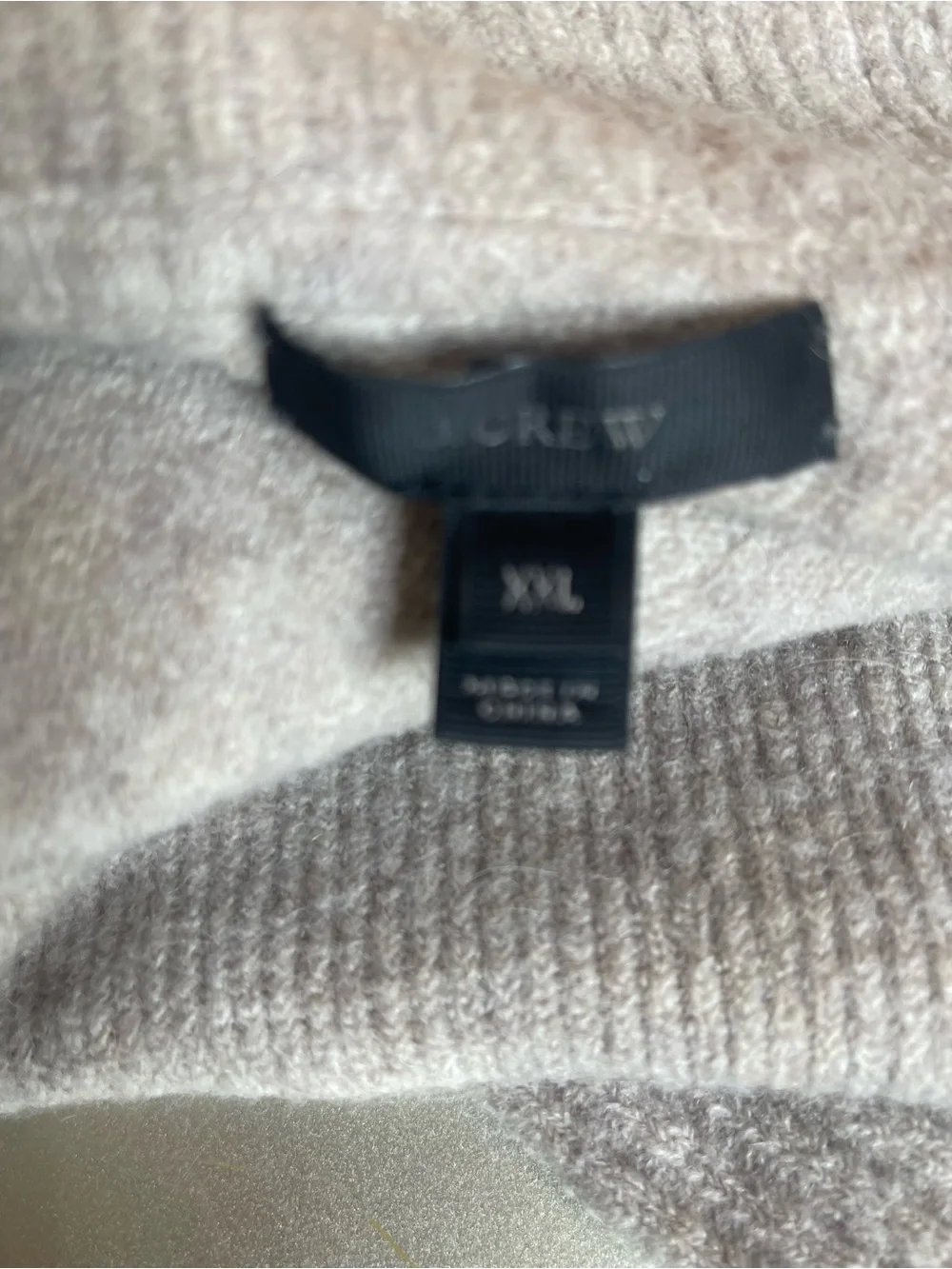 J. Crew Heather Light Beige Cowl Neck Sweater Dress